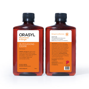 
                  
                    ORASYL ORANGE - Povidone-Iodine Mouthwash & Gargle (250ML)
                  
                