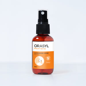 
                  
                    ORASYL ORANGE - Povidone-Iodine Mouth Spray (50ML)
                  
                